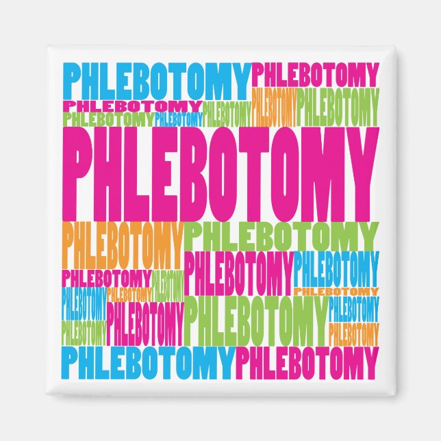 Colourful Phlebotomy Magnet (Front)