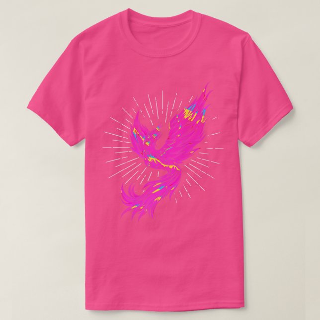 Colourful PhoenixFire BirdFantasy Phoenix T-Shirt (Design Front)