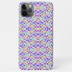 Colourful phone case with an intricate floral