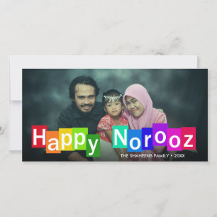 Colourful Photo Typography Happy Norooz New Year