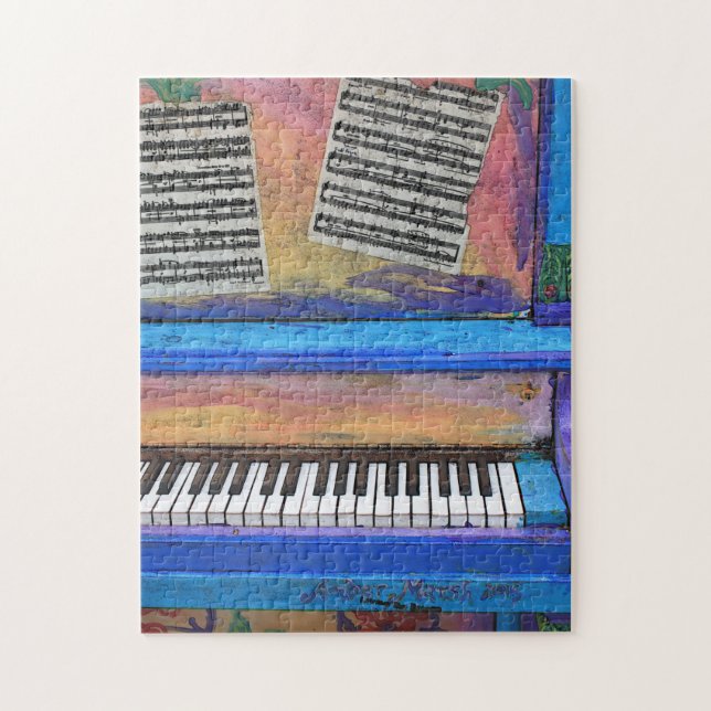 Colourful Piano Jigsaw Puzzle (Vertical)
