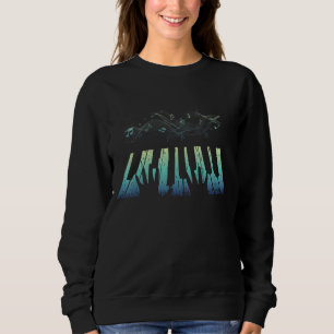 Colourful Piano Note Musician Music Pianist Sweatshirt