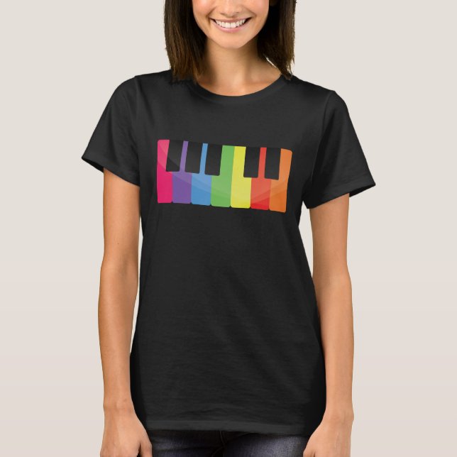 Colourful Piano T-Shirt (Front)