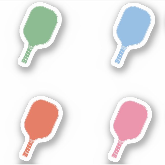 Colourful Pickleball Paddles (Front)