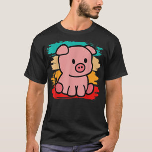 Colourful Pig I Pig Art I Cute Pig I Kids Pig  T-Shirt