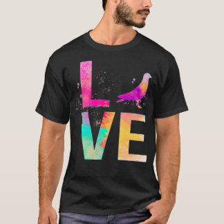 Colourful Pigeon racing Mum Gifts Pigeon racing T-Shirt