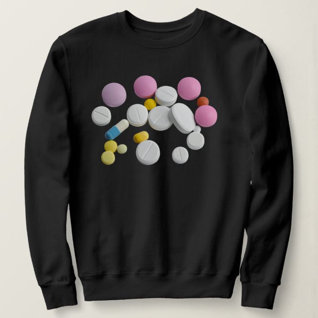 Colourful pills sweatshirt (Design Front)