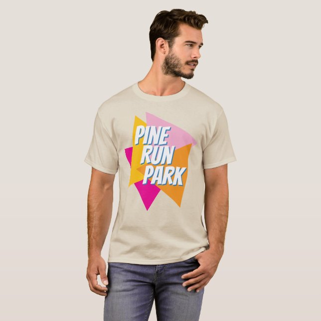 Colourful Pine Run Park tee (Front Full)