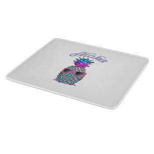 Colourful Pineapple Hawaiian Aloha Cutting Board