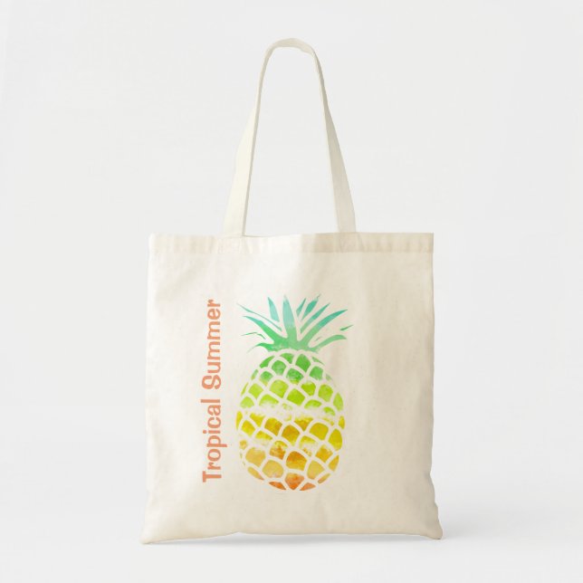 Colourful Pineapple Tote Bag (Front)