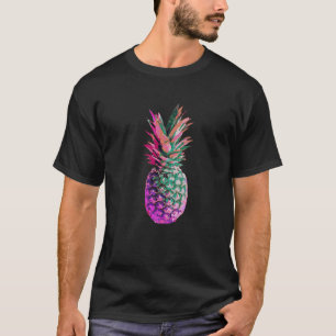 Colourful Pineapple Women's Tops Fruit Graphic Tee