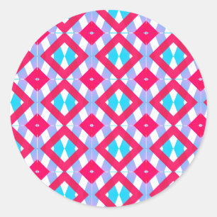 Colourful pink, purple and blue sticker