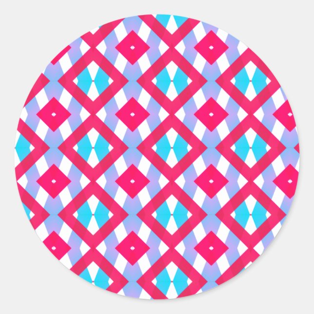 Colourful pink, purple and blue sticker (Front)