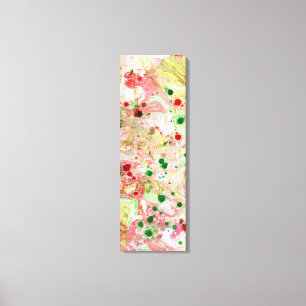 Colourful Pink Red Yellow Green Trendy Modern Canvas Print