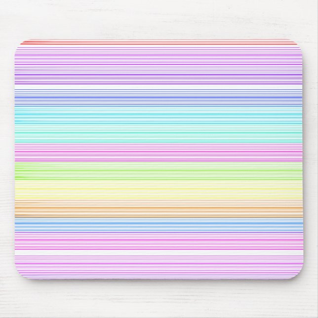 Colourful Pinstripes Mouse Pad (Front)