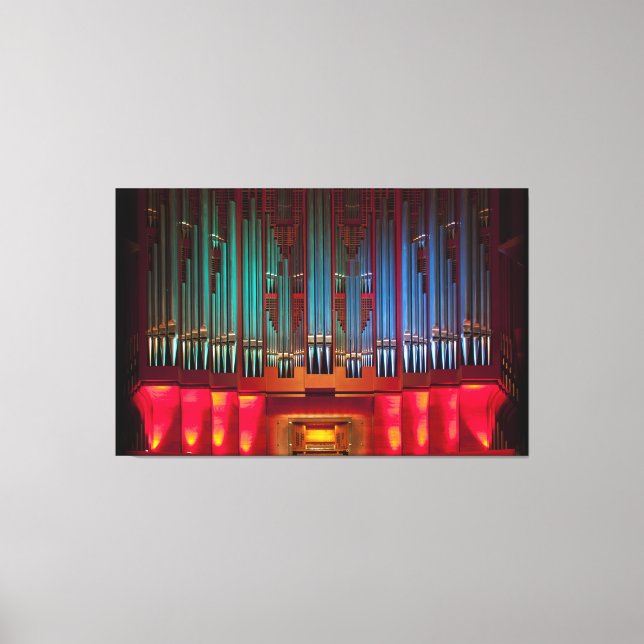 Colourful pipe organ wrapped canvas (Front)