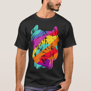 Colourful Pitbull T  Multiple Colours Dog Tee 