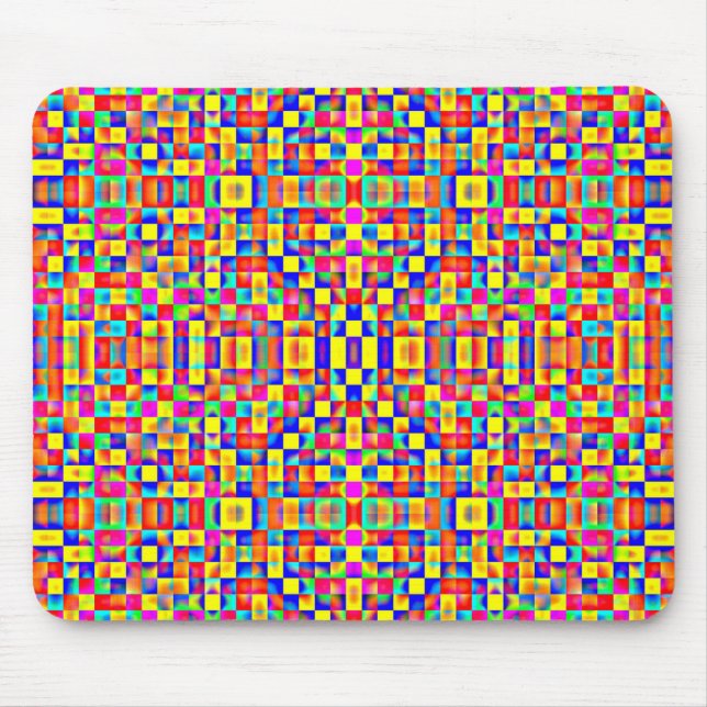 Colourful Pixels Mouse Pad (Front)