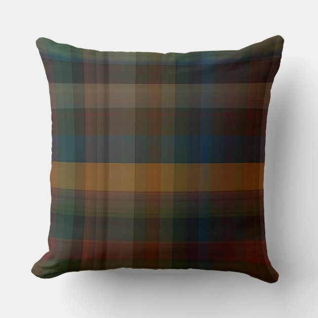 Colourful Plaid Cushion (Front)
