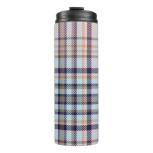 Colourful Plaid textured seamless patternabstract, Thermal Tumbler