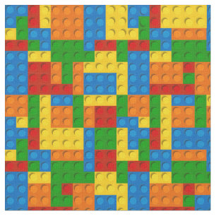 colourful plastic blocks fabric