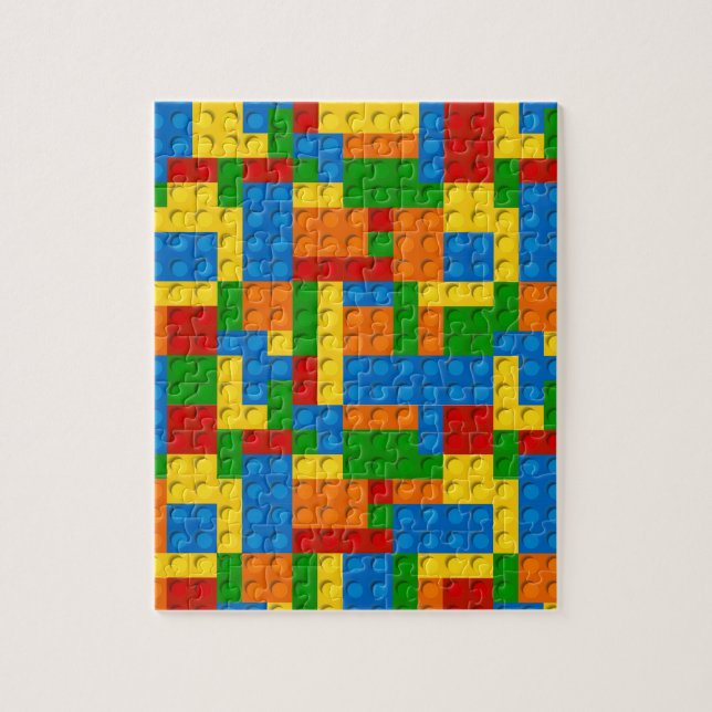 colourful plastic blocks jigsaw puzzle (Vertical)