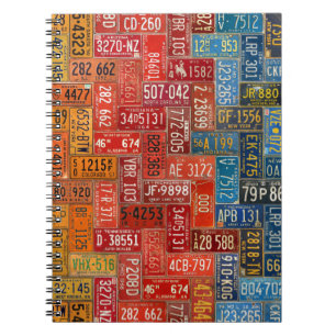 Colourful Plates from All 50 States Spiral Notebook
