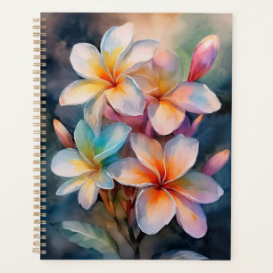 Colourful Plumeria Planner