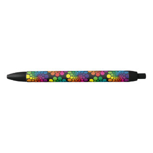 Colourful Points & Circle Pattern + your Black Ink Pen