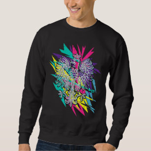 Colourful Polish Eagle Modern Polish Crest Multico Sweatshirt