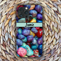 Colourful Polished Rocks with Name