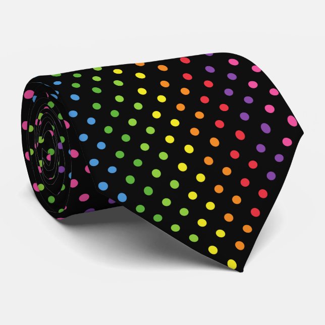 Colourful  Polka Classic Tie (Rolled)