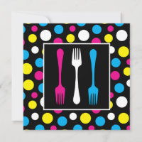 Colourful Polka Dot Birthday Dinner Party