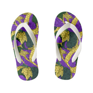 Colourful polka dot pattern kid's jandals