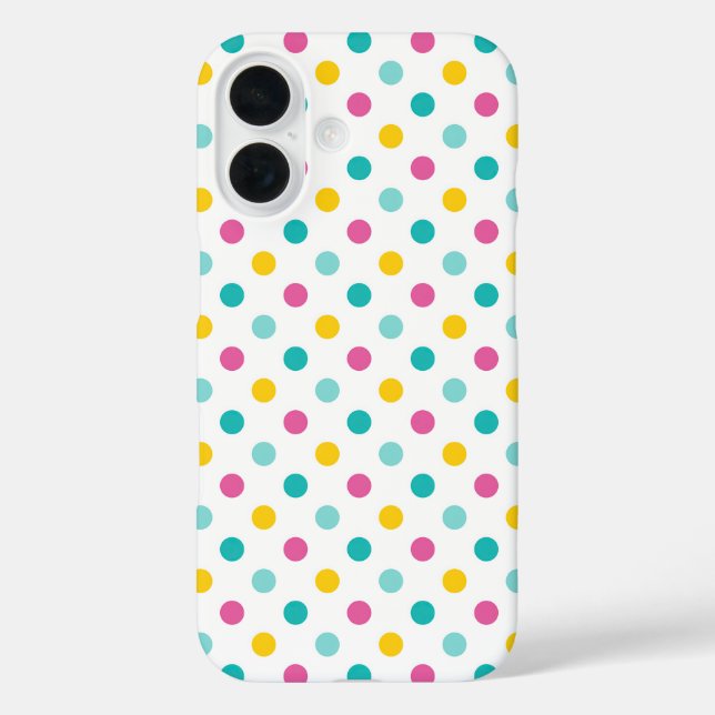 Colourful Polka Dot Seamless Pattern Case-Mate iPhone Case (Back)