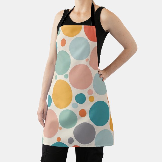 Colourful Polka Dots Apron (Insitu)