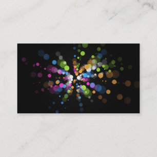 Colourful Polka Dots Business Card