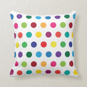 Colourful Polka Dots Cute Kids Cushion