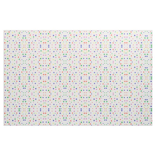 Colourful Polka Dots Geometric Pattern Fabric (Fat Quarter)