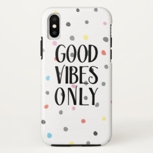 Colourful Polka Dots Good Vibes Only Case-Mate iPhone Case