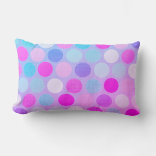 Colourful Polka-dots Lumbar Pillow