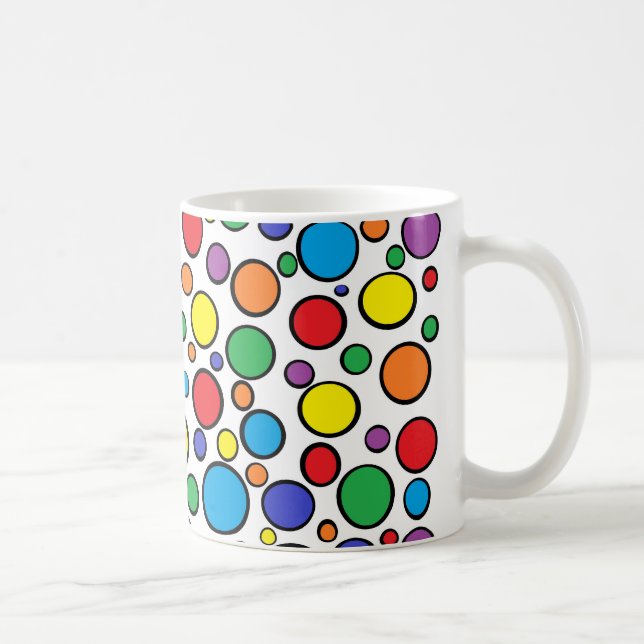 Colourful Polka Dots Mug (Right)