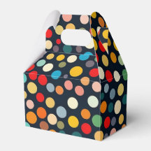 Colourful Polka Dots on Dark Background