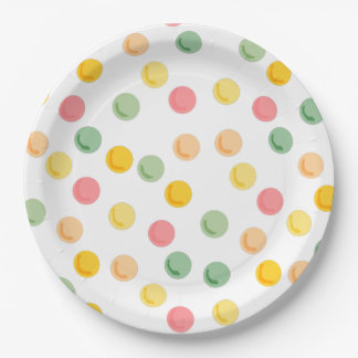 Colourful Polka Dots Paper Plates