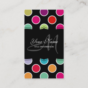 Colourful Polka Dots Pattern Business Card