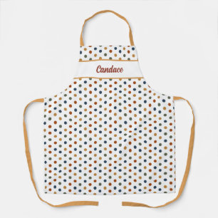 Colourful Polka Dots Personalised All-Over Print Apron