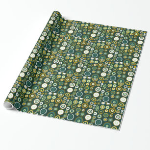Colourful Polka Dots Retro Pattern 3 Wrapping Paper