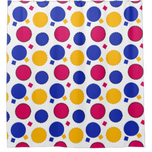 Colourful Polka Dots Shower Curtain