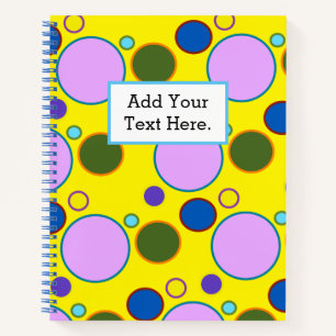 Colourful Polka Dots Spiral Notebook