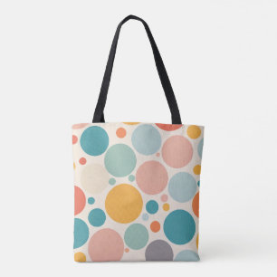 Colourful Polka Dots Tote Bag